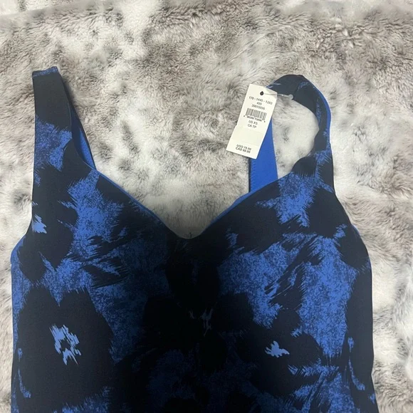 Offline by Aerie Real Me Low Key Yoga Blue Floral Women's Jumpsuit size XS - Picture 2 of 2